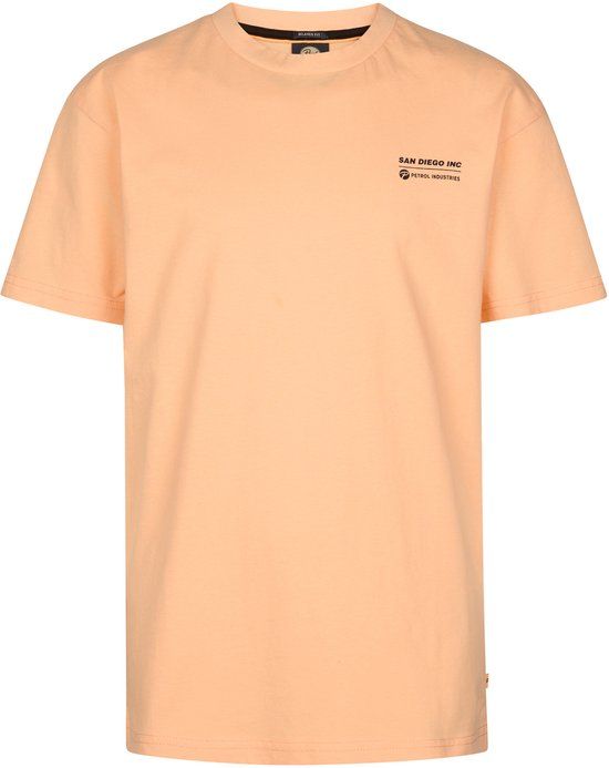 Petrol Industries Jongens T-shirt met print Bala - Oranje - Maat 128