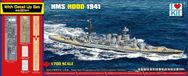 Trumpeter Modelbouwpakket Schepen - 65703 Top Grade HMS HOOD 1941 Ship Plastic - 1:700