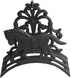 HKM Slangenhouder van gietijzer - paard - landelijke stijl - zwartbruin