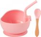 Mellow Mint Hungary Korlátolt Felelősségű Társaság Kommetjes met Zuignap - Suction Bowls - Kinderservies - Kinderkom - Baby Bord - Baby Kommetje met Zuignap en Lepel en rietje - BPA-vrije - Siliconen schaal voor babyvoeding