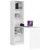 AKORD Furniture Factory IP0PBIUBIASMART kantoorboekenkast Wit 5 schappen Mat 16 mm 500 mm 1250 mm 1800 mm 37 kg