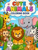 Happy Little Animals Coloring Book