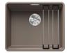 BLANCO ETAGON 500-F | Granieten spoelbak van SILGRANIT tartufo | Inbouwwijze: vlak vlak | voor 60 cm brede onderkasten | Systeemconcept met veelzijdig bruikbare ETAGON rails | [52,7x42,7x21,2 cm]