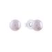 Lucardi Dames Oorbel zoetwaterparel 5mm - Oorbellen - Cadeau - Echt Zilver - Zilverkleurig