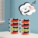 Contenants alimentaires en verre avec couvercle - Set de 8 - 640 ml par pièce - Étanche - Adapté au micro-ondes - Sans BPA - Empilable - Rectangulaire - Noir