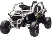 Véhicule tout-terrain électrique pour enfants - Voiture d'enfant à conduire - 12V - Quatre roues motrices - Télécommande - Éclairage LED - Musique - Gris