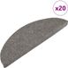 vidaXL - Zelfklevende Trapmatten - 20 stuks - Grijs - 65x22,5x3,5 cm