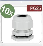 Quadrios 24CA398 Wartel PG25 Polyamide Grijs 10 stuk(s)
