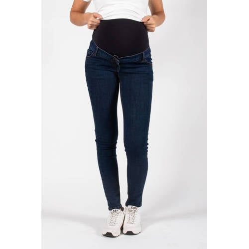 LOVE2WAIT high waist zwangerschaps skinny jeans medium blue denim