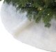 Unique Living Kerstboomrok - Wit - 90 cm - Polyester - Pluche