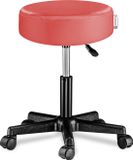 Casaria Verstelbare Draaikruk - 46/60cm Zithoogte – 1 Stuks Rood