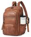 Omgoods - Sac à dos pour ordinateur portable 17 pouces en cuir végétalien pour femmes