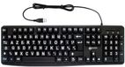 Geemarc Visueel Comfort Toetsenbord - Grote letters - AZERTY - Zwart