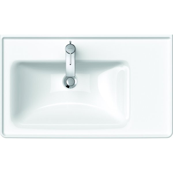 Duravit D-Neo wastafel 80x48x17cm 1 kraangat rechthoek Keramiek Wit 2369800000