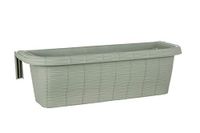 Apollo 24" Verstelbare reling Planter, Ratan Look, Groen, Rotan
