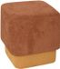 Atmosphera Poef 2-in-1 - 41x30x41cm - Amber/Oker