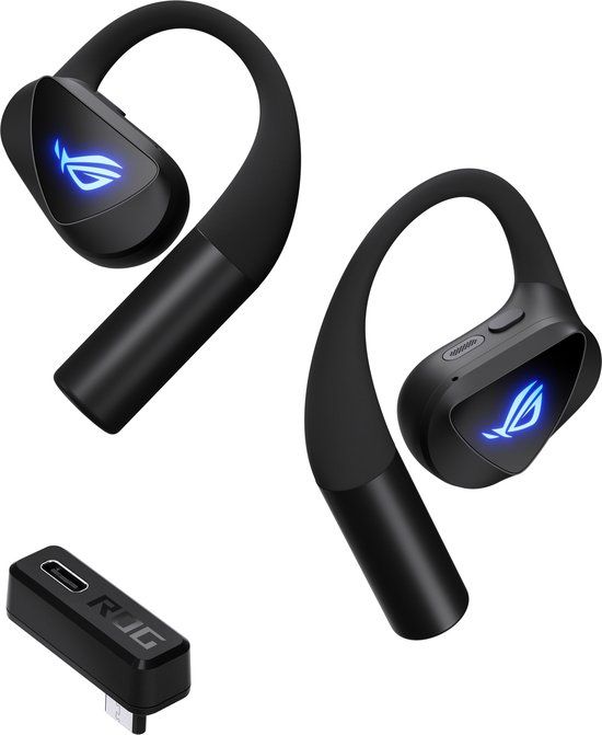 ASUS ROG Cetra Open Wireless Headset True Wireless Stereo (TWS) oorhaak Gamen Bluetooth Zwart