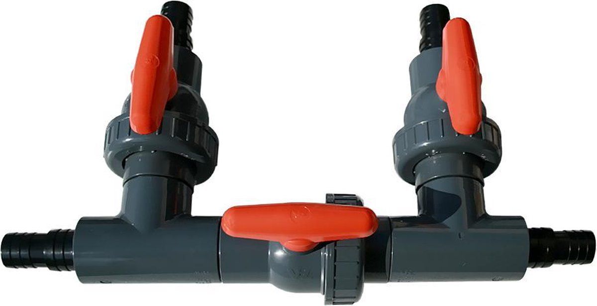 Solar4pool Bypass kit set zwembad 32mm/38mm slang of 50mm lijm voor zwembadverwarming incl. 3x 2weg kraan geschikt voor alle zwembaden. Tevens word er een GRATIS monster van EPDM zwembad verwarming mee geleverd