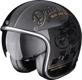 Scorpion Belfast Evo Carbon Zippy Jethelm - Goud/Zwart - Maat L
