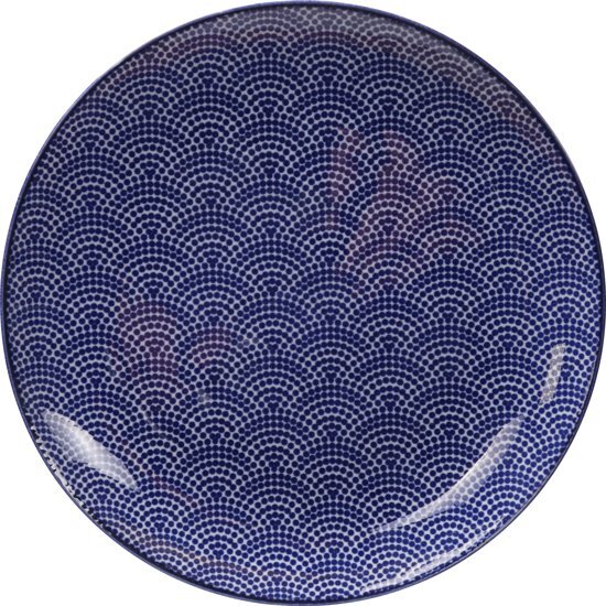 Tokyo Design Studio Nippon Blue Plate 25.7x3cm Dots