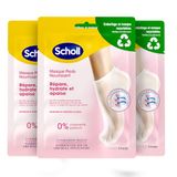 Scholl - 3 stuks droge voeten – voetverzorging zeer hydraterend – kokosolie