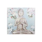 Cuadro BUDA PINTADO hand Cuadro Set 2 Lienzo 140X3X140