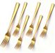 Unyqoos® Set de 6 fourchettes de table modernes en acier inoxydable