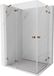 Mexen Lunar Duo cabine de douche battante gauche 120 x 85 cm, transparent, or rose