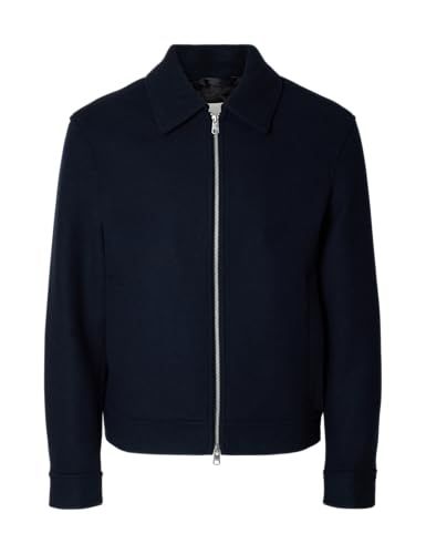 SELECTED FEMME Heren Slhphilip Lano JKT Noos, Sky Captain, XXL