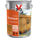 V33 Lasure Classique Solvantée Chêne Doré Satin 5l