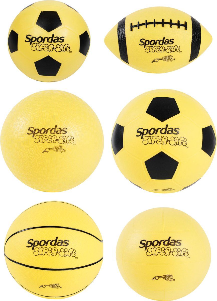 Spordas Supersafe ballenset - Set van 6 ballen - Zachte ballen