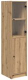 vidaXL Highboard Artisan Eiken 35 x 37 x 142 cm Bewerkt Hout