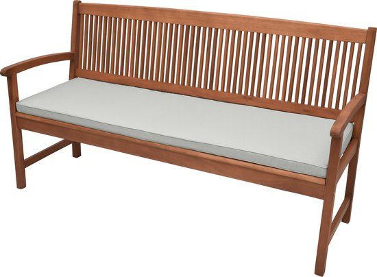 Beautissu Base BK Tuinbankkussen - 180x48cm - Licht Grijs
