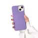 Beschermhoes Apple Beschermhoes voor iPhone 14, premium vloeibare siliconen, duurzame beschermhoes, volledige bescherming in militaire kwaliteit, schokbestendig, stofdicht, valbestendig, robuust, duurzaam, donkerpaars