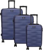 Beagles Travel Koffer 20-24-28 Inch - Kofferset - Staalblauw