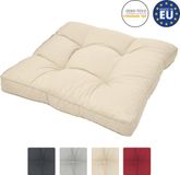 Beautissu loungekussen XLuna – zitkussen natuur 50x50 cm