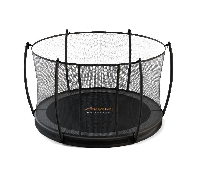 Avyna PRO-LINE ronde inground trampoline met veiligheidsnet - luxe - grijs - 2020