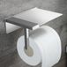 Unyqoos® Porte-rouleau de papier toilette sans perçage – Porte-rouleau adhésif avec espace de rangement, acier inoxydable 304, convient pour rouleau de papier toilette, téléphone et lingettes humides, idéal pour la salle de bain