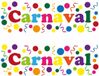 Merkloos / Sans marque Partyxplosion B.V. Carnaval/party decoratie raamsticker - 2x - gekleurde letters - versiering - 75 x 25 cm