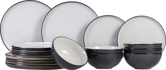 Cosy & Trendy Ciel Serviesset - Wit - 18-delig / 6 personen