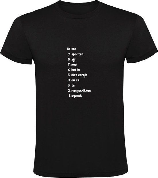 Sol's Zwart Katoenen Heren T-shirt - XL - Squash rangschikken