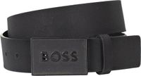 BOSS leren heren riem - zwart