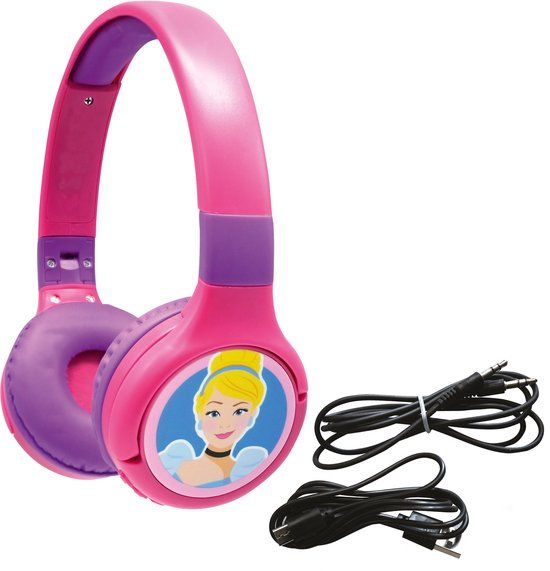 Lexibook Draadloze Hoofdtelefoon Disney Princess 2In1 Voor Tablets Voor