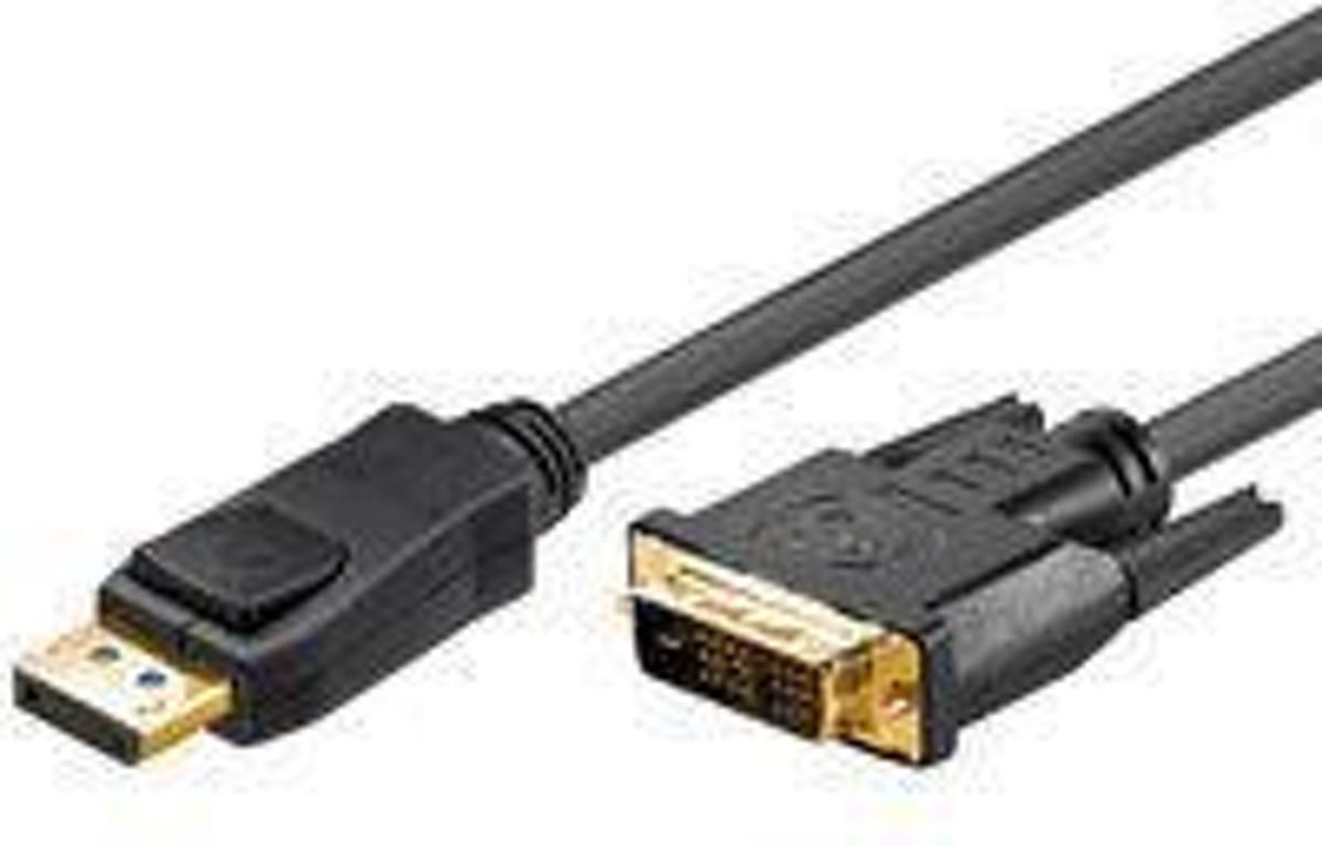 Wentronic 2m DP/DVI 2m DisplayPort Zwart