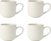 Mikasa Cranborne Mokken Set van 4 Keramiek Crème 320ml