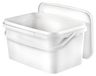 Benbow Seau Rectangulaire 5 L avec Couvercle et Poignée, Blanc BSR