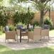 Maison Exclusive - Ensemble de jardin, 5 pièces, beige, en polyrotin