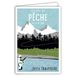 Afie 69-4330 Birthday Card with Envelope, Mini-Poster 17 x 11.5 cm, Freshwater Fishing, Fishing, Fly Fishing, Fishing Hook, Mountains, and Retro Forest