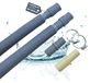 Merkloos Flexibele Afvoerslang Set 60-200 cm voor Wasmachine en Vaatwasser