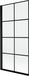 Mexen Mist paroi de douche 1 pièce gauche 90 x 150, grille noire, noir - 8A9-090-001-70-77-L